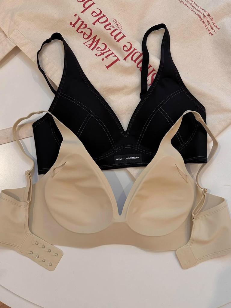 Soft Wireless Push-Up Bra for Women - Thin, Seamless, Side Support, Anti-Sagging, Comfortable Fit