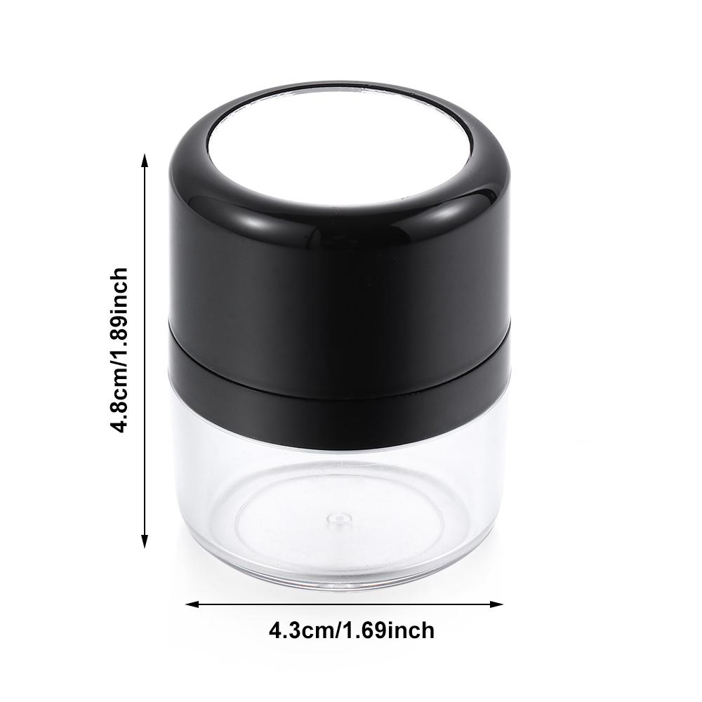 Puff DIY Cosmetic Foundation Powder Case with Mirror Loose Powder Box Travel Powder Case Portable