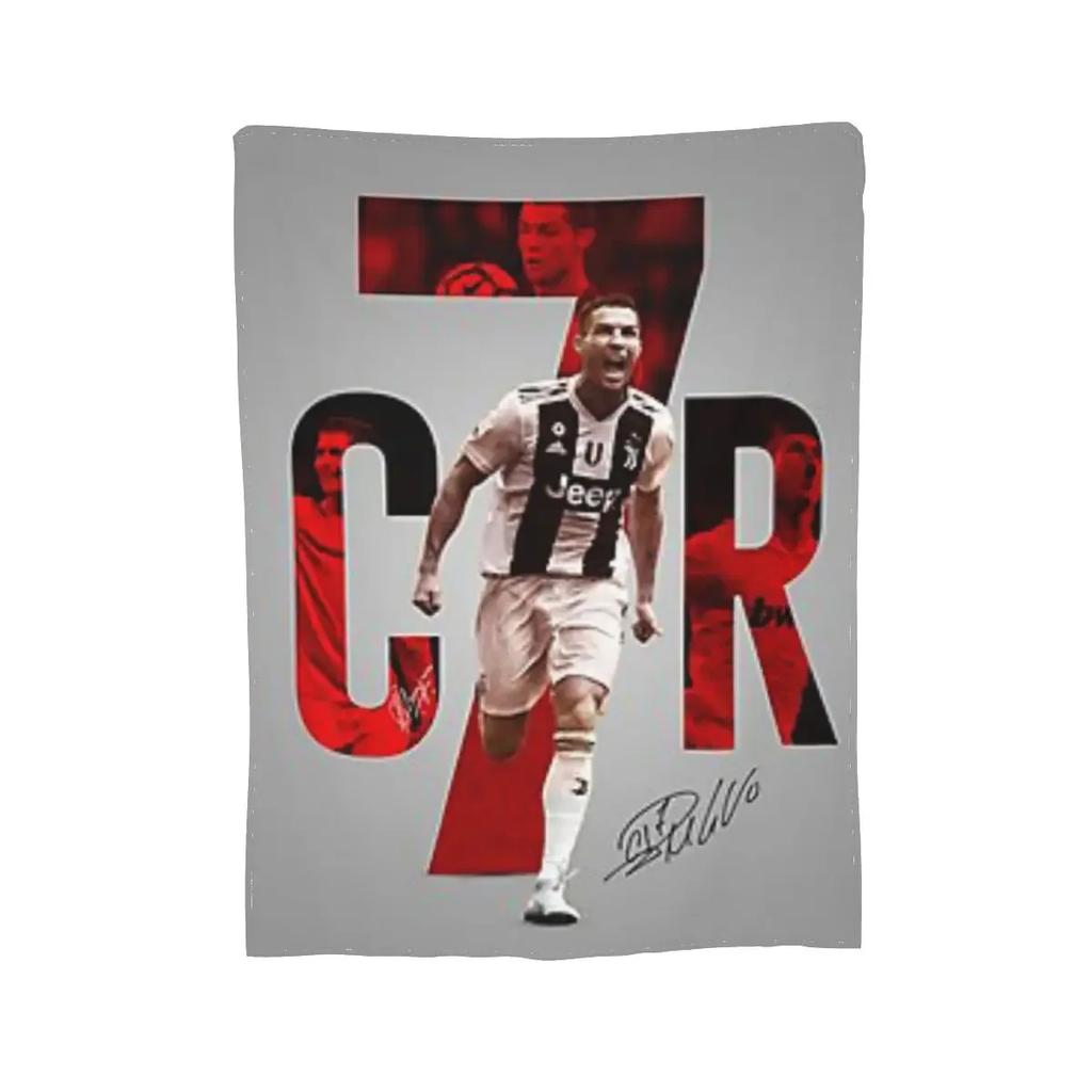 CR7 Cristiano Blanket Soft Warm Flannel Throw Blanket Bedspread for Bed Living Room Picnic Travel Home Sofa