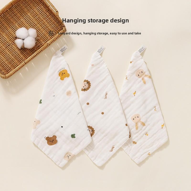 Newborn Baby Cotton Gauze Burp Cloths Ultra Soft Muslin Washcloths For Infant Face Cleaning And Drool Bibs Children Supplies