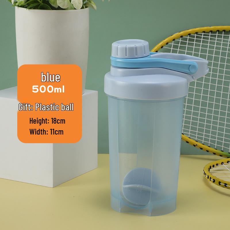 Protein Shaker Cup with Handle, Scale, and Screw Cap - Perfect for Mixing Milkshakes and Fitness Drinks