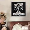 5D DIY Partial Special Shaped Drill Diamond Painting Kit Elegant Lady Decoration Home Decoration Gift