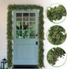 Artificial Simulation Christmas Leaf Cane Soft Feel Needle Vine Door Head Decoration Wall Hanging