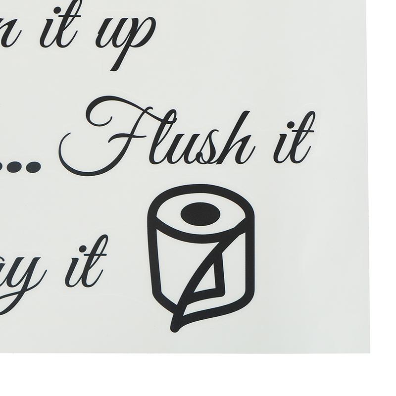 Toilet Rules Bathroom Removable Wall Sticker Vinyl Art Decals Diy Home Deco