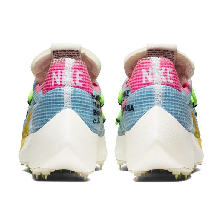 Nike X OFF WHITE Vapor Street Тканевые Низкие Повседневные Беговые Кроссовки Женские Желто-Синие CD8178-400