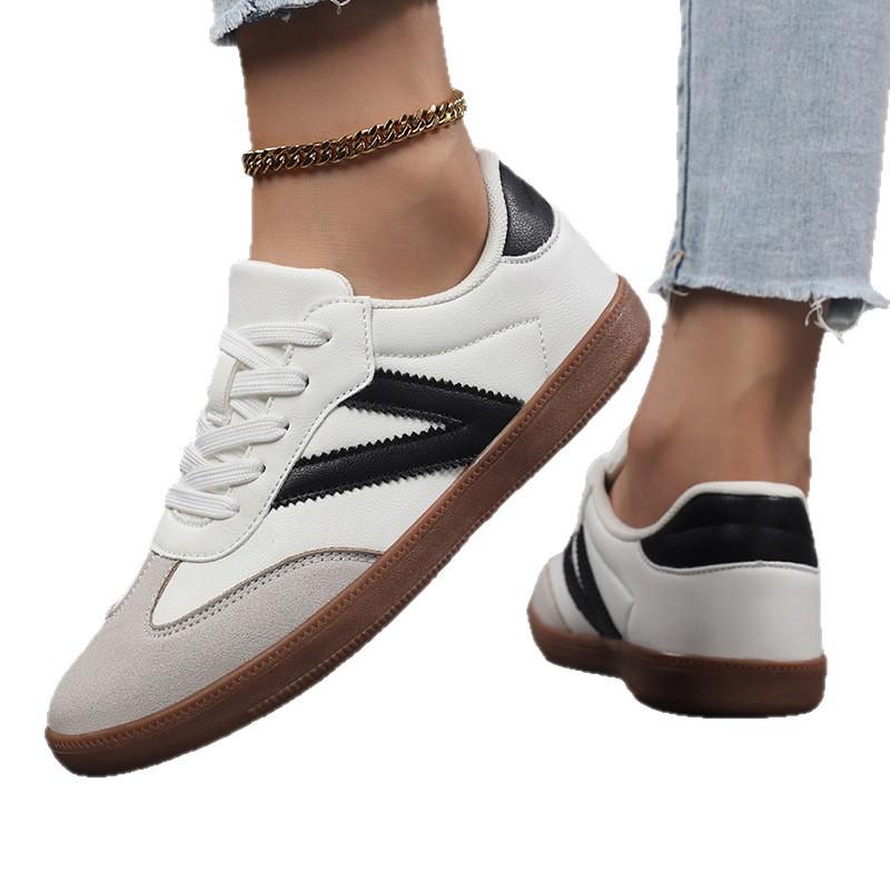 Большой размер осень и зима новая повседневная обувь на плоской подошве спортивная универсальная спортивная обувь для скейтборда белая обувь женская