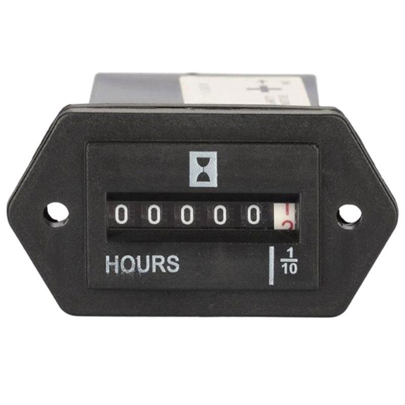 AT19-SYS-1 DC 10V-80V Часовой счетчик Прямоугольный Герметичный Для Инженерного Транспорта Генератора