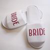 Fashion Wholesale Bride Shower Bride Wedding Decoration Bridesmaid Hen Party Spa Soft Slippers Ladies Bachelorette Party Supplies Gift
