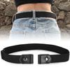 Buckleless Elastic Jeans Belt for Students - Punch-Free, Invisible, Easy To Use