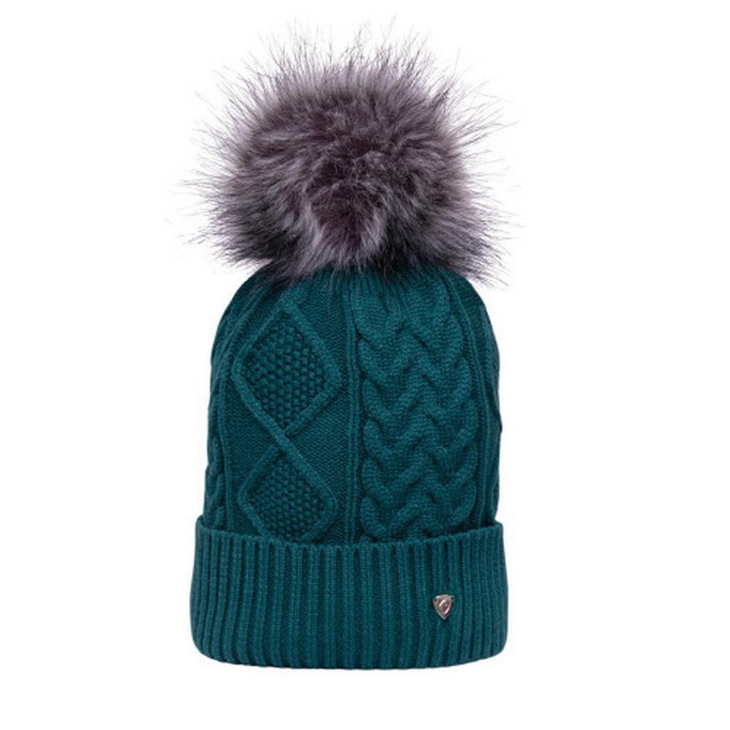 Hy Unisex Adult Vanoise Bobble Cable Knit Beanie