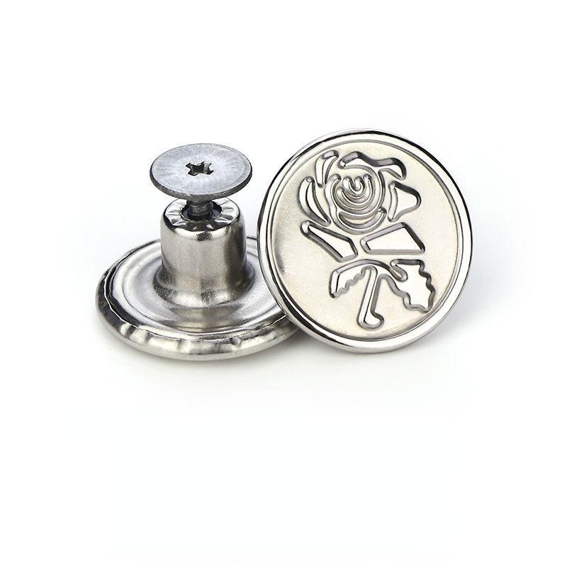 1/2/5/10 шт. бесшовные джинсовые пуговицы из сплава с инструментами — съемные и регулируемые