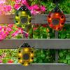 3 Pieces Solar Ladybug Garden Light, Outdoor Statue Light Lawn Lamp for Courtyard