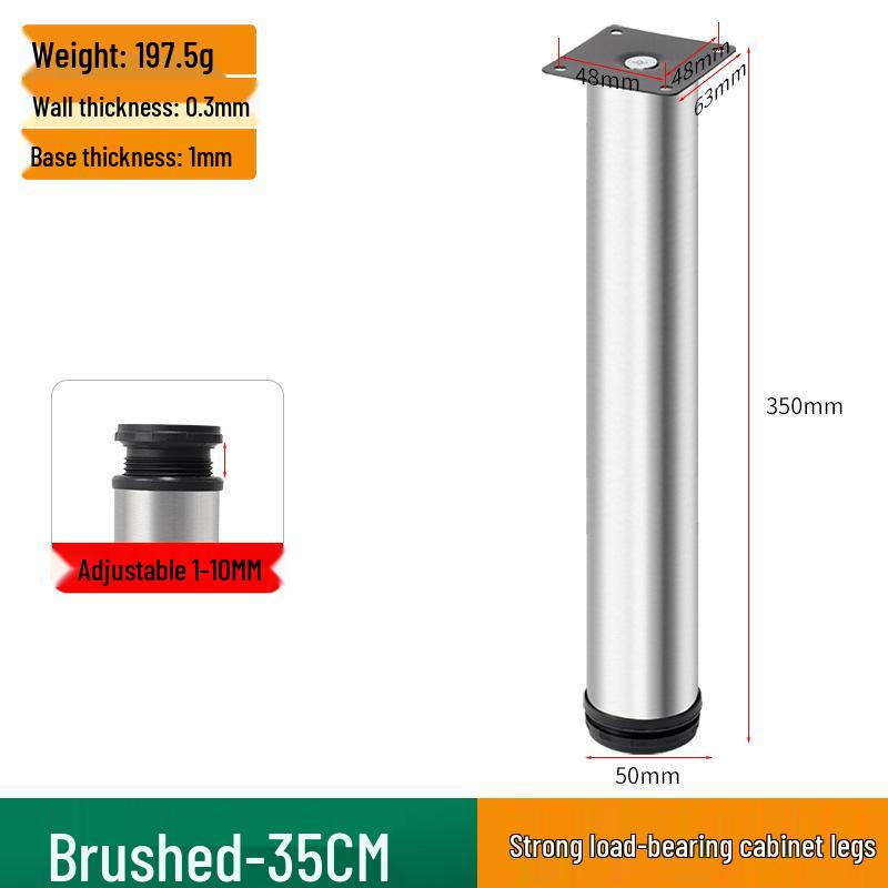 Stainless Steel Adjustable Table Leg for Furniture, Cabinets & Sofas