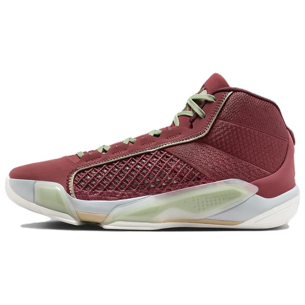 Мужские кроссовки Air Jordan 38 PF Year of the Dragon Красный кедр металлик-золото-зерно FQ8896-600