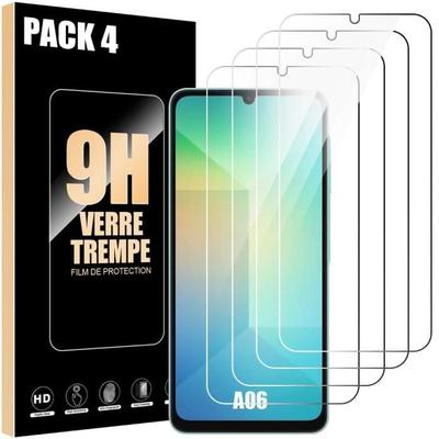 Pack De 4 Verres Trempés - Booling - Pour Samsung Galaxy A06 - Protection 9H - Antichoc - Résistant Aux Rayures
