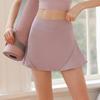Спортивные шорты 2025 лето антипросвечивающие обманка двойка с высокой талией спортивные шорты-юбки до середины бедра теннис бадминтон дышащие фитнес А-силуэт