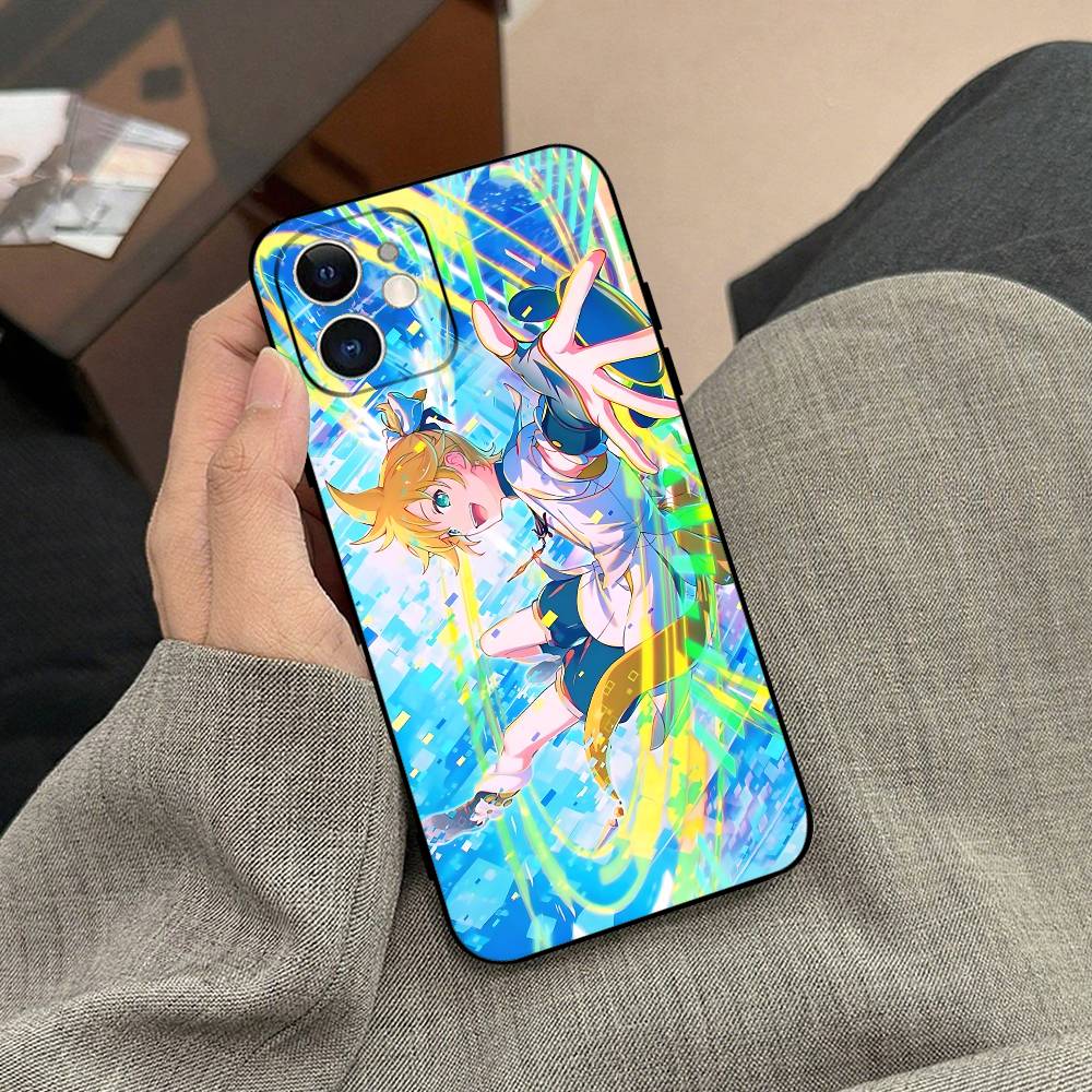 Чехол для телефона J-KagamineS Rin Len Черный чехол для телефона для IPhone 17/16/15/13/14 Pro Max/ 11Plus/X/Xr/Xs Max 13mini