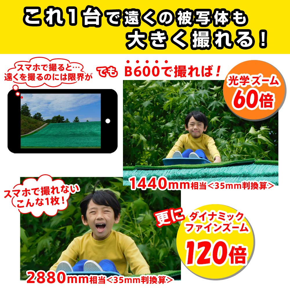 Nikon Digital Camera COOLPIX B600 BK 60x Optical Lightweight Coolpix Black B600BK