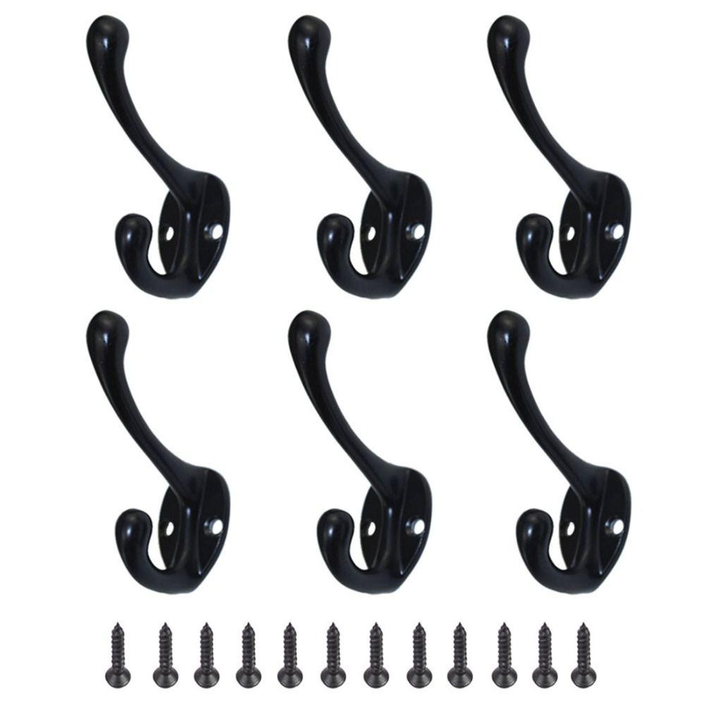 4pcs Wall Hook Clothes Hook Home Storage Wall Organizer Durable Hanger Hooks  Key Hat Bag