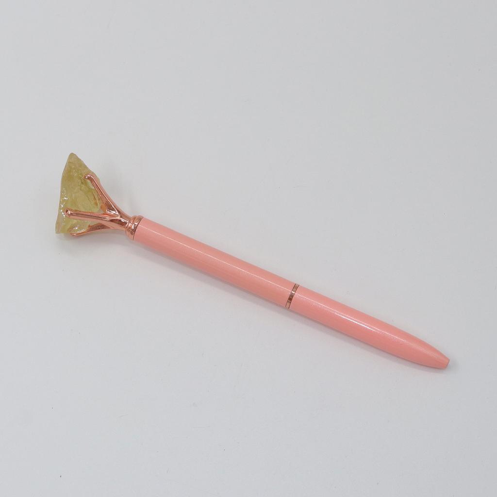 Crystal Crafts Bulk Natural Healing Crystal Pens New Style Ballpoint Pen With Raw Crystal Stones