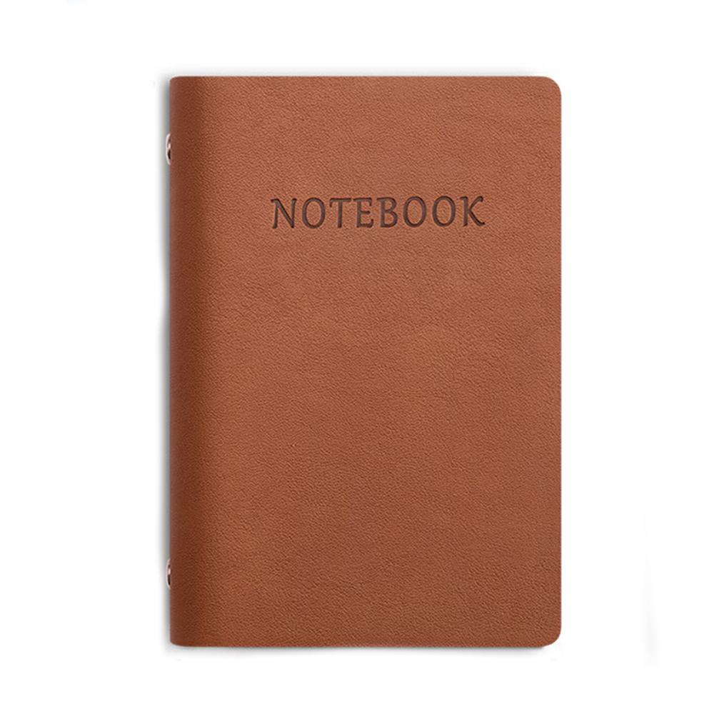 (Logo Can Be Engraved) A7 Small Loose-leaf Notebook, Replaceable Inner Pages, Student Memo, Mini Ledger, Notepad