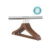 12 шт. - Деревянные пластиковые качественные коричневые вешалки для одежды