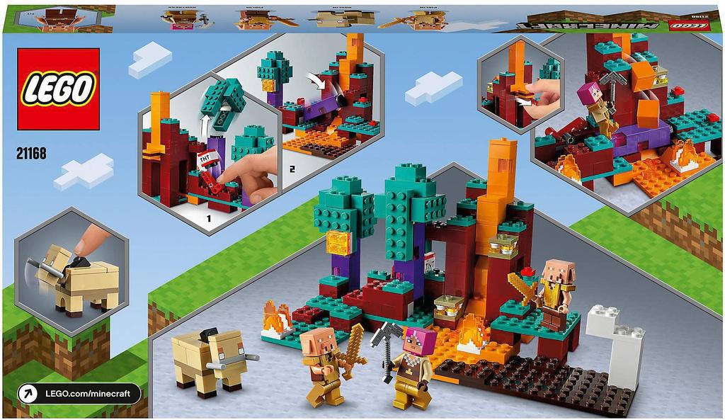 LEGO Toy Minecraft Warped Forest Boys Girls Minecraft Goods Game Toy Educational Toy Birthday Present Gift LEGO Block 21168 8 Years Old and Up