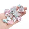 30 г/лот Разноцветные Веер Бабочка Акриловые Бусины Разделители Россыпные Бусины для DIY Ожерелья Браслета Изготовления Украшений Аксессуары