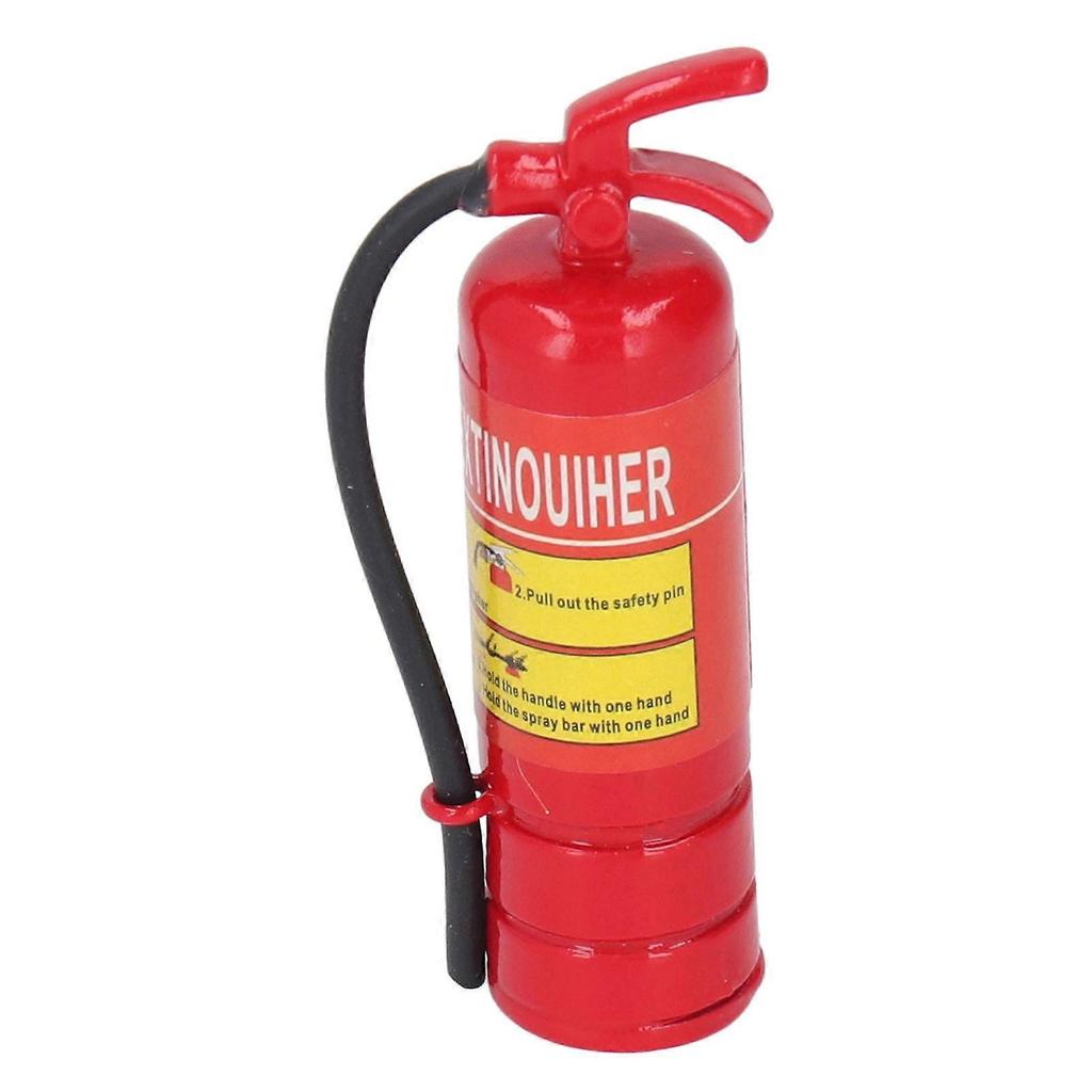 Dollhouse Fire Extinguisher Mininature 1:12 Scale Alloy Model Decorative Accessories L