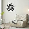 Sun Wall Decor - Metal Masterpiece for Interior Home, Modern Art Adorning Living Room and Office, Metal Wall Hanging Delight