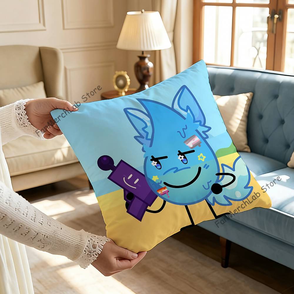 BFDI BBattle for Dream IslandS Pillowcase Pillowslip Cushion Plush Boys Girls Cartoon Anime Kawaii Decoration Birthday Gifts
