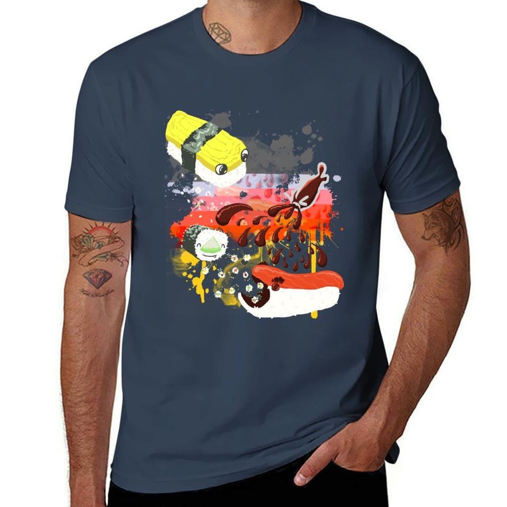 Sushi explosion TShirt Athletic Fit Sports Short Sleeve Top