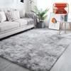 Cross-Border Minimalist Gradient Tie-Dye Long Pile Washable Carpet for Living Room, Bedroom, or Coffee Table.