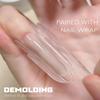 120pcs Clear Sandwich Dual Nail Form Rocket Shape Nail Form Mold Dual Nail Forms  for Builder Gel