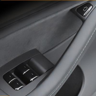 Для Tesla Model 3 Model Y 2017-2022 Автомобильная кнопка переключения окон, декоративная наклейка, наклейка на дверную кнопку Model3, интерьер