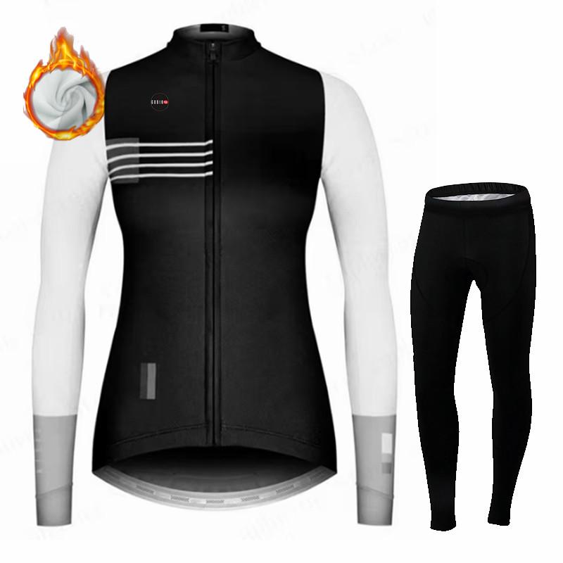 Gobikful Women Winter Bicicleta Set Outdoor Thermal Fleece Cycling Clothing Road Bike Shirt MTB Jersey Bicycle Uniform Ciclismo