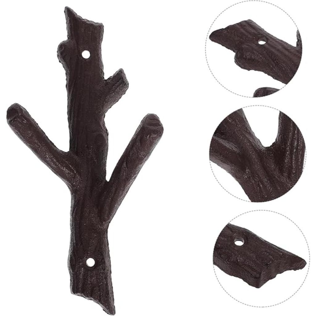 Декоративные крючки, настенные крючки в старинном стиле, вешалки из железных веток для домашнего декора
