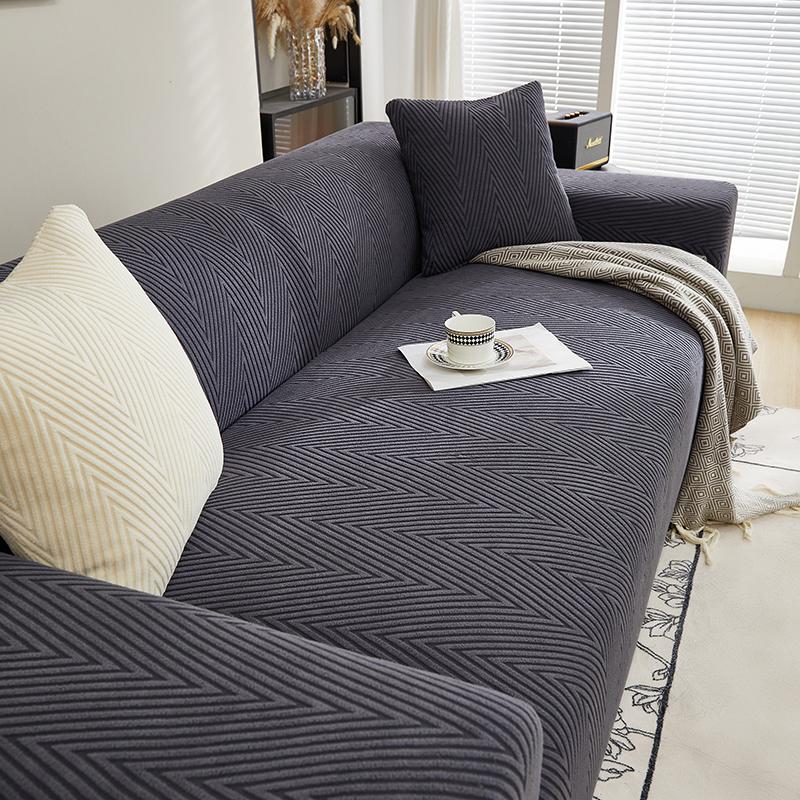 Жаккардовый чехол на диван, эластичный чехол для кресла, чехол для дивана, большой диван, угловой диван L-образной формы, защита мебели для детей и домашних животных, моющийся, 1 шт.