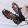 Новые туфли-оксфорды, туфли на толстой подошве, классические деловые туфли, мужские туфли для банкета и свадьбы, офисные туфли с крылышками