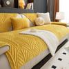 Thicken Milk Velvet Sofa Covers Non Slip Sofa Mat Winter Washable Couch Slipcovers for Living Room Solid Color Soft Sofa Towel