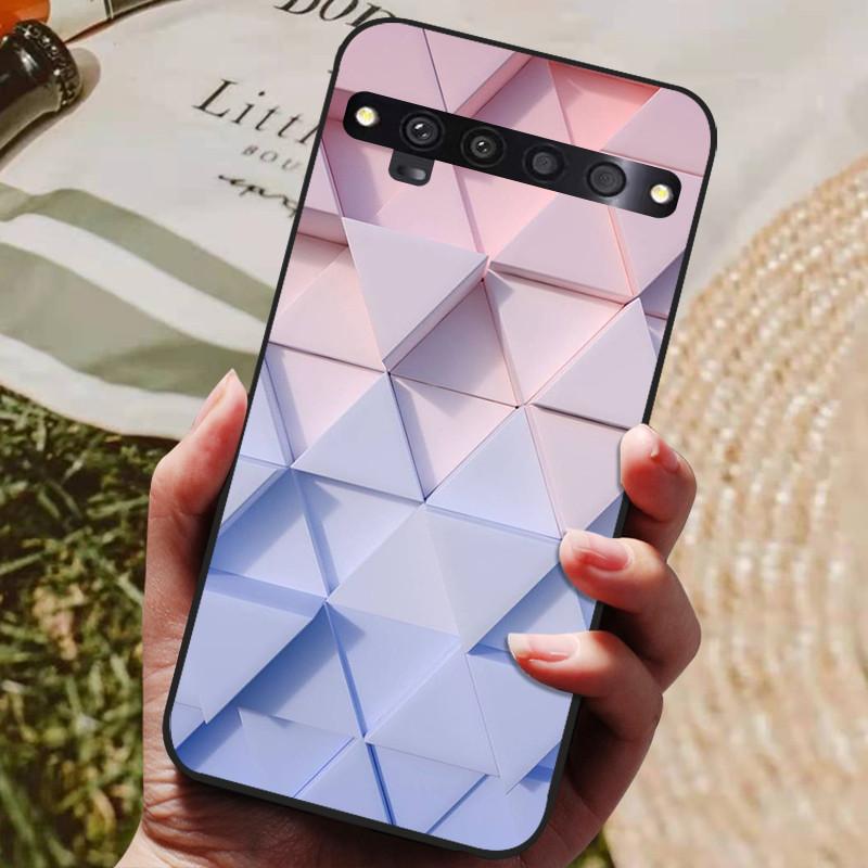 Мягкий ТПУ чехол для TCL 10 Pro Чехол T799B Силиконовый Мультяшный Задний Бампер Coque для TCL 10 Pro Чехлы T799H 10Pro Защитные Фундас