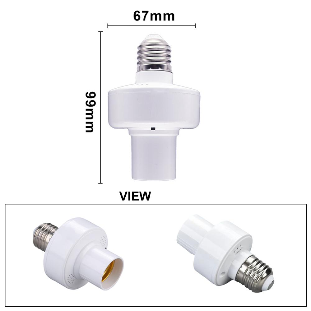 Tuya Smart WiFi Light Socket Adapter E27/E26 Lamp Bulb Holder Base Smart Life APP Control Works With Alexa Google Home AC85-265V