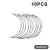Metal 1/2 Corner Medical Suture Needles 6/10Pcs Surgical Tool for Pet Vet Operation Daily DIY Accessories