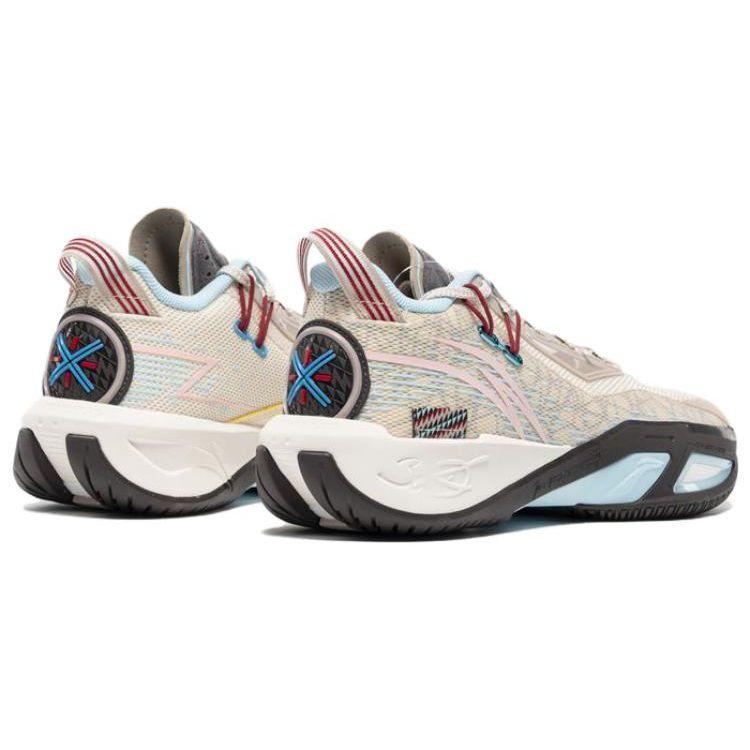 Li-Ning Wade Fission 9 Origin Men Sneakers Cream Beige Pink ABPU003-3