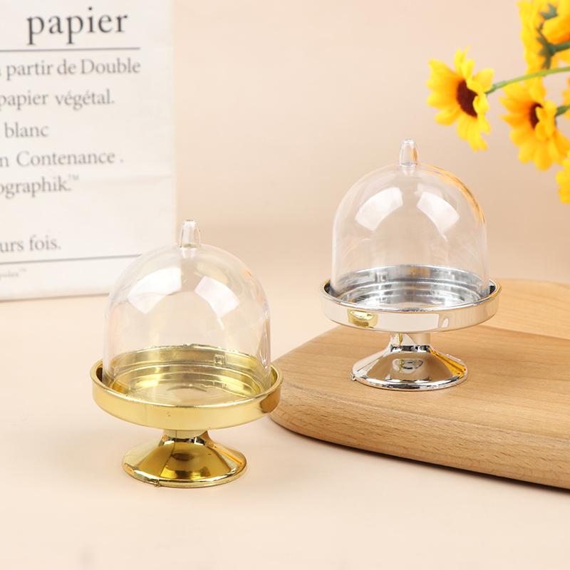 4 шт. прозрачный держатель для конфет, десертов, подставка для кексов, поднос для свадебных подарочных коробок