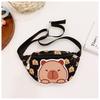 Printed Crossbody Capybara Chest Bag Children Cartoon Outdoor Leisure Pack Waist