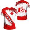 Canada Day T-shirt Canadian Flag Emblem Maple Leaf 3D Printed Streetwear Men Women Fashion Oversized T Shirts Tees Tops Clothing