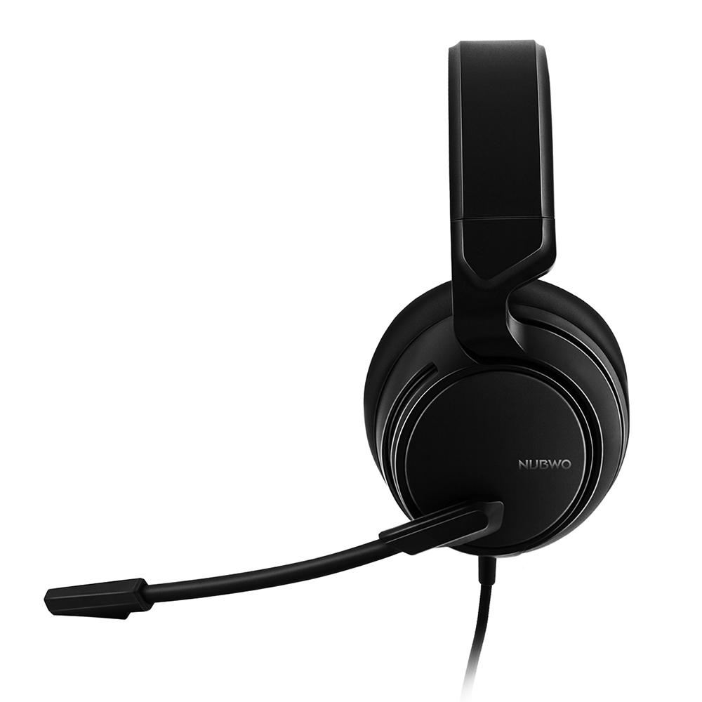 NUBWO N12 Проводная игровая гарнитура для ноутбука PS4, наушники-вкладыши с микрофоном, проводная гарнитура 3,5 мм, регулятор громкости для игр