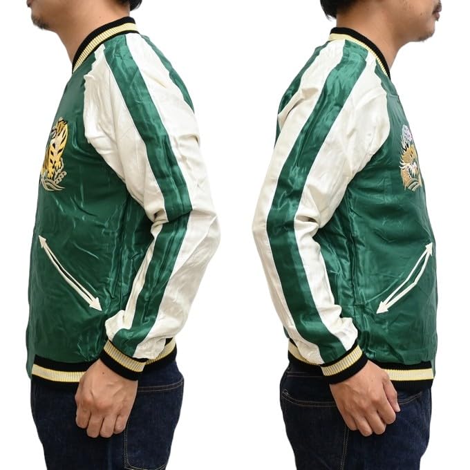 Куртка-сувенир Tailor Toyo из ацетата Сукаджан ОРЁЛ Taylor Toyo TT15542-137 ДРАКОН×ТИГР × (XXXL)