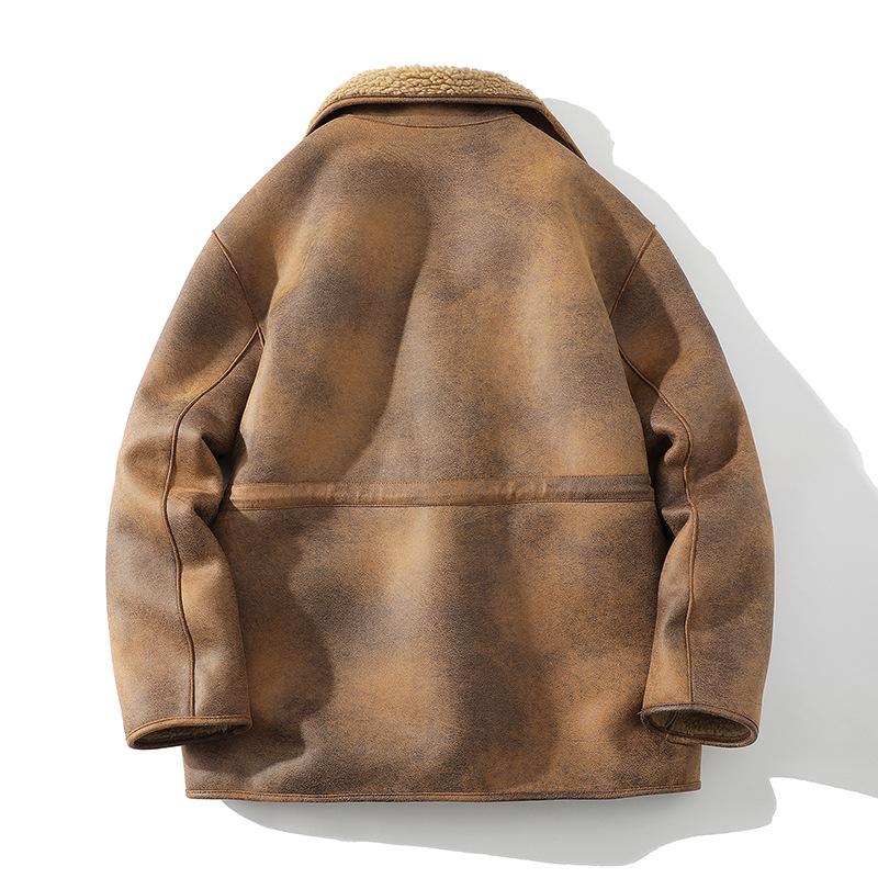 Женские куртки, толстая теплая однотонная замшевая двусторонняя куртка, верхнее пальто для мотоциклистов, свободное женское пальто, зима-осень